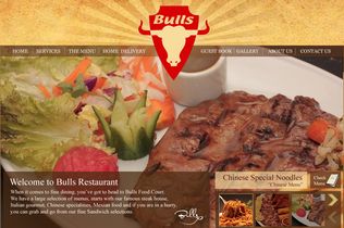 Bulls Restaurant Website