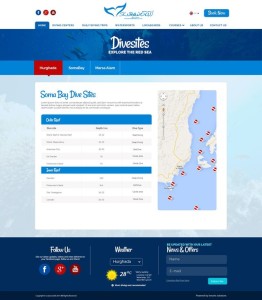 scuba world divers - Dive Sites page