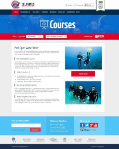 Delphinus Diving Schools Website-Courses