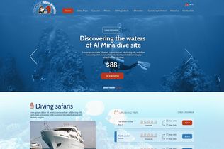 Aquanaut Diving Club Website created by Innovix Solutions
